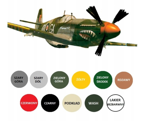 MODEL samolotu do sklejania MUSTANG P-51 III Plastyk Skala 1:72