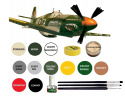 MODEL samolotu MUSTANG P-51 III Zestaw: farby, lakier, klej, pędzle