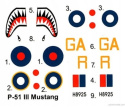 MODEL samolotu MUSTANG P-51 III Zestaw: farby, lakier, klej, pędzle