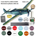 MODEL niemiecki samolot do sklejania Focke Wulf Fw 190D-9 DORA
