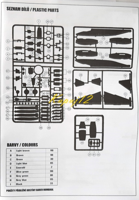 Model samolotu Suchoj Su-25K + farba podkładowa, wash, farby, lakier bezbarwny