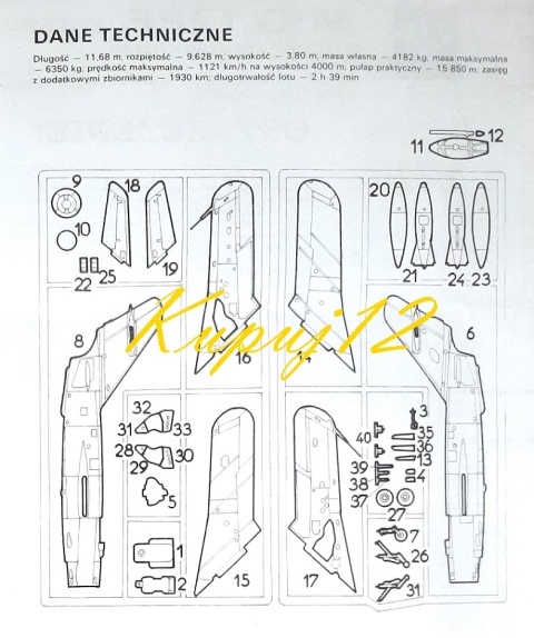 Model do sklejania MIG-17 Fresco. Polskie malowanie Zestaw: farby, lakier