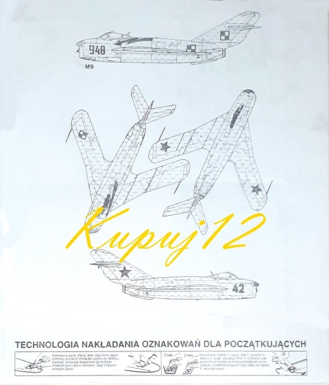 Model do sklejania MIG-17 Fresco. Polskie malowanie Zestaw: farby, lakier
