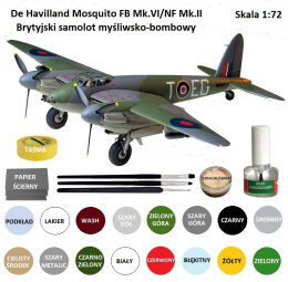 MODEL samolotu do sklejania De Havilland Mosquito FB Mk.VI Tamiya Skala 1:72