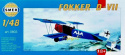 Model samolotu do sklejania FOKKER D-VII + podkład, farby, lakier