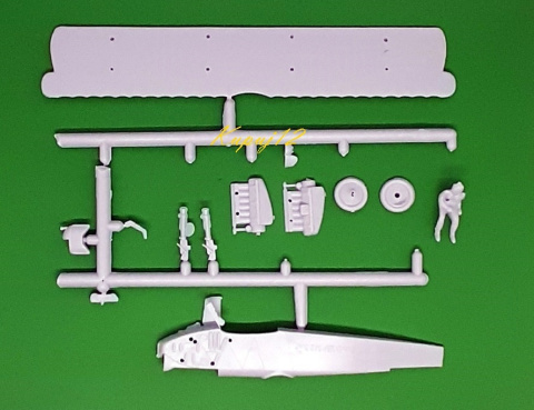 Model samolotu do sklejania FOKKER D-VII + podkład, farby, lakier