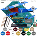 MODEL samolotu do sklejania FOKKER D-VII Smer Skala 1:48