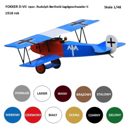 MODEL samolotu do sklejania FOKKER D-VII Smer Skala 1:48