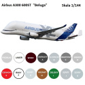 MODEL PLASTIKOWEGO SAMOLOTU do sklejania Airbus A300-600 ST Beluga + farby, podkład modelarski, wash modelarski, lakiere...