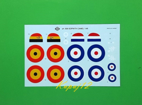 Plastikowy Model Samolotu SOPWITH F1 CAMEL +podkład, farby, wash, lakier