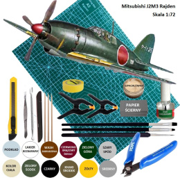 MODEL SAMOLOTU Mitsubishi J2M3 RAJDEN Jack Hasegawa Skala 1:72