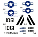 Model Samolotu P-51B MUSTANG + podkład, farby, lakier, wasch