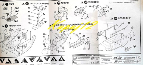 Model śmigłowca BATTLEFIELD LYNX AH.7 + farby, klej, podkład, lakier, taśma modelarska, szpachlówka
