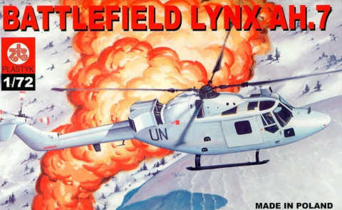 MODEL śmigłowca, helikoptera do sklejania BATTLEFIELD LYNX AH.7 + podkład, farby. lakier, wash. Zestaw początkującego modelarza.