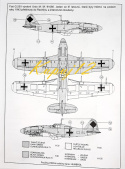 Plastikowy Model samolotu Fiat G.55 + podkład, farbki, lakier, wash, klej, pędzelki, papier ścierny, taśma do maskowania