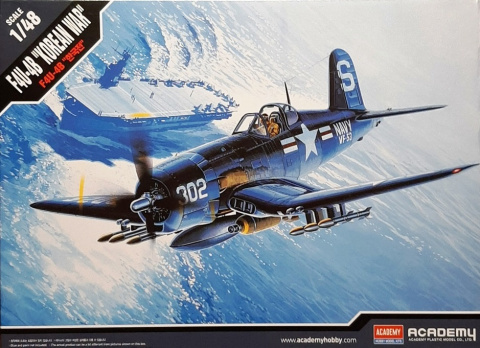 MODEL samolotu do sklejania Corsair F4U-4B Korean War Academy Skala 1:48 MODEL samolotu do sklejania Corsair F4U-4B Korean War Academy Skala 1:48