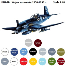 MODEL samolotu do sklejania Corsair F4U-4B Korean War Academy Skala 1:48