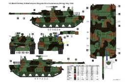 MODEL plastikowy czołg do sklejania K2 Black Panther Polish Army. Zestaw: podkład modelarski, farby modelarskie....