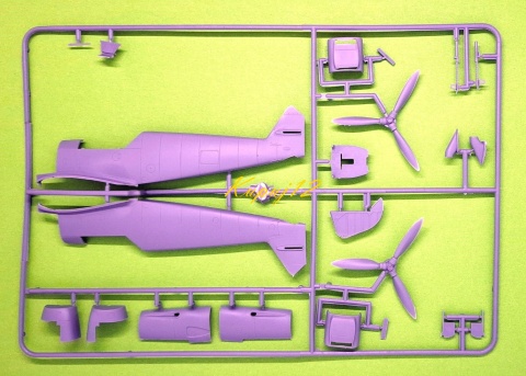 MODEL samolot Messerschmitt Bf 109F-4 z personelem naziemnym, 1:48 , mata samogojąca A3, klej, zestaw farb, podkład, pędzle ...