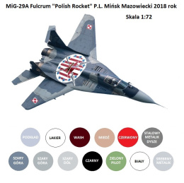 MODEL samolotu odrzutowego myśliwskiego MiG-29A Fulcrum 
