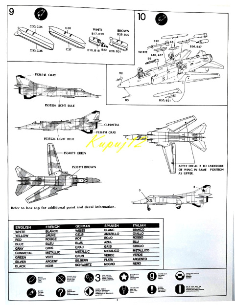 PLASTIKOWY MODEL samolotu do sklejania MiG-27 FLOGGER D Academy Skala 1:72 PLASTIKOWY MODEL samolotu do sklejania MiG-27 FLOGGER D Academy Skala 1:72