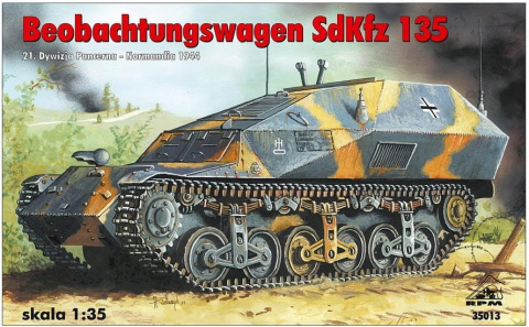 CZOŁG niemiecki pojazd dowodzenia SdKfz 135 Beobachtungswagen RPM Skala 1:35 CZOŁG niemiecki pojazd dowodzenia SdKfz 135 Beobachtungswagen RPM Skala 1:35