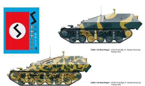CZOŁG niemiecki pojazd dowodzenia SdKfz 135 Beobachtungswagen RPM Skala 1:35 CZOŁG niemiecki pojazd dowodzenia SdKfz 135 Beobachtungswagen RPM Skala 1:35