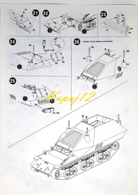 CZOŁG niemiecki pojazd dowodzenia SdKfz 135 Beobachtungswagen RPM Skala 1:35 CZOŁG niemiecki pojazd dowodzenia SdKfz 135 Beobachtungswagen RPM Skala 1:35