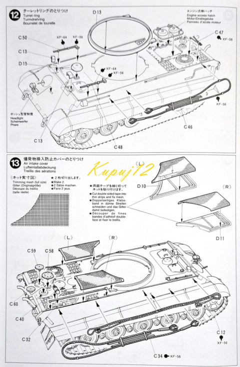 MODEL do sklejania czołgu Panzer Kampfwagen VI Tiger II, Porsche Turret, King Tiger, Tygrys Królewski, skala 1:35, farby, klej.. MODEL do sklejania czołgu Panzer Kampfwagen VI Tiger II, Porsche Turret, King Tiger, Tygrys Królewski, skala 1:35, farby, klej..