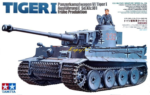 Model do sklejania czołg do sklejania Panzerkampfwagen VI Tiger I, Tygrys I , skala 1:35 + klej, pędzel x3, farby, podkład... Model do sklejania czołg do sklejania Panzerkampfwagen VI Tiger I, Tygrys I , skala 1:35 + klej, pędzel x3, farby, podkład...