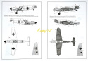 MODEL samolotu Messerschmitt Bf 109F-4 + personel, skala 1:48 , mata A3, klej, farby akrylowe, podkład do modeli, lakier ..