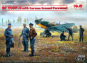 MODEL samolotu Messerschmitt Bf 109F-4 z personelem ICM Skala 1:48