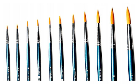 Pędzelek pędzel modelarski Italeri 512077 Brush Synthetic Round okrągły nr 4