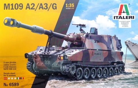 Czołg, amerykańska haubica samobieżna M109 Italeri skala 1:35 6589