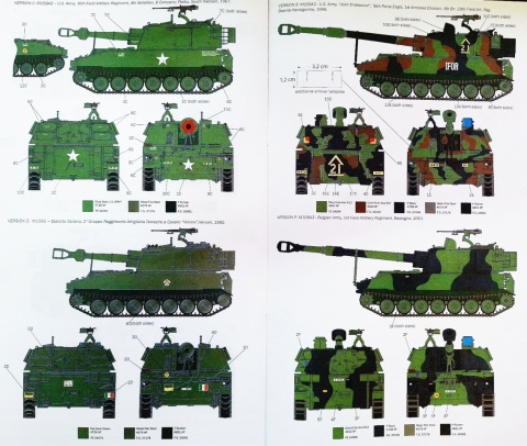 Czołg, amerykańska haubica samobieżna M109 Italeri skala 1:35 6589