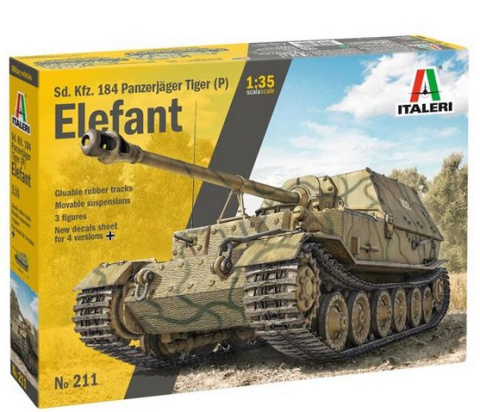 CZOŁG model ELEFANT, Sd. Kfz. 184 Panzerjager Italeri Skala 1:35_211 CZOŁG model ELEFANT, Sd. Kfz. 184 Panzerjager Italeri Skala 1:35_211