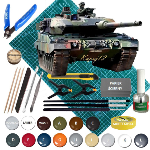 MODEL czołgu do sklejania Leopard 2 A6/A6NL Revell Skala 1:35 03281 MODEL czołgu do sklejania Leopard 2 A6/A6NL Revell Skala 1:35 03281