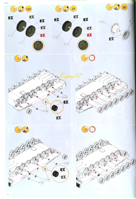 MODEL czołgu do sklejania Leopard 2 A6/A6NL Revell Skala 1:35 03281 MODEL czołgu do sklejania Leopard 2 A6/A6NL Revell Skala 1:35 03281