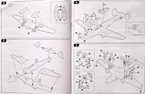 MODEL niemieckiego samolotu do sklejania Bf 110 C Zerstorer + mata modelarska A3, klej, pędzle, podkład, farby, lakier..