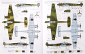MODEL niemieckiego samolotu do sklejania Bf 110 C Zerstorer + mata modelarska A3, klej, pędzle, podkład, farby, lakier..