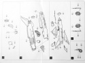MODEL samolotu do sklejania Mig-21 + podkład, farby, lakier..