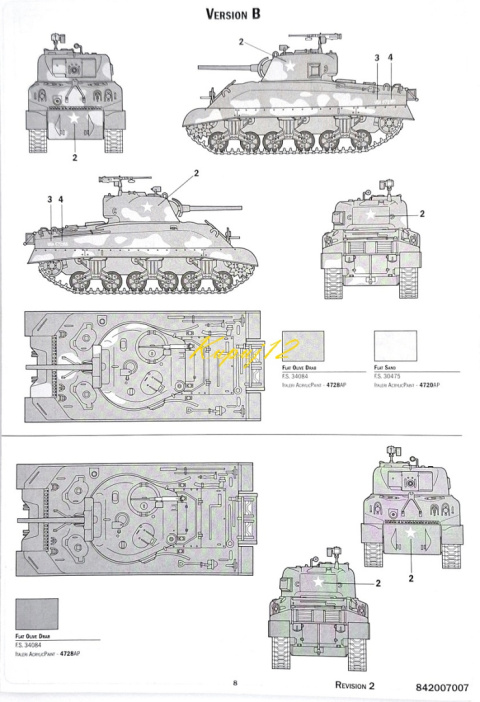 SHERMAN M4A1 Amerykański czołg Plastikowy model do sklejania Podkład, farby SHERMAN M4A1 Amerykański czołg Plastikowy model do sklejania Podkład, farby