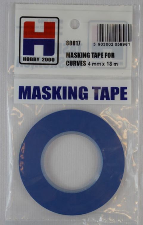 Taśma maskująca modelarska papierowa do odcinania kolorów, masking tape Hobby 2000 80003 4 mm Taśma maskująca modelarska papierowa do odcinania kolorów, masking tape Hobby 2000 80003 4 mm