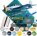 MODEL amerykańskiego samolotu torpedowo-bombowego Grumman TBF-1 Avenger + mata samogojąca A3, farby, klej, pędzle, podkład .... MODEL amerykańskiego samolotu torpedowo-bombowego Grumman TBF-1 Avenger + mata samogojąca A3, farby, klej, pędzle, podkład ....