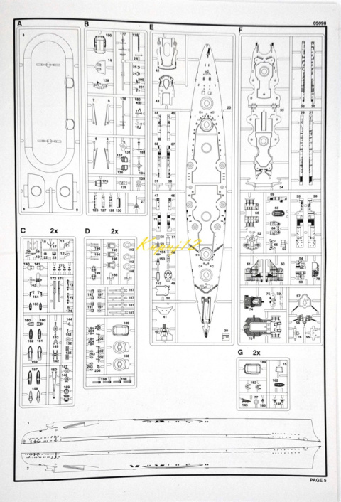 OKRĘT, niemiecki pancernik , Bismarck skala 1:700+ zestaw farb modelarskich z fabą podkładową....