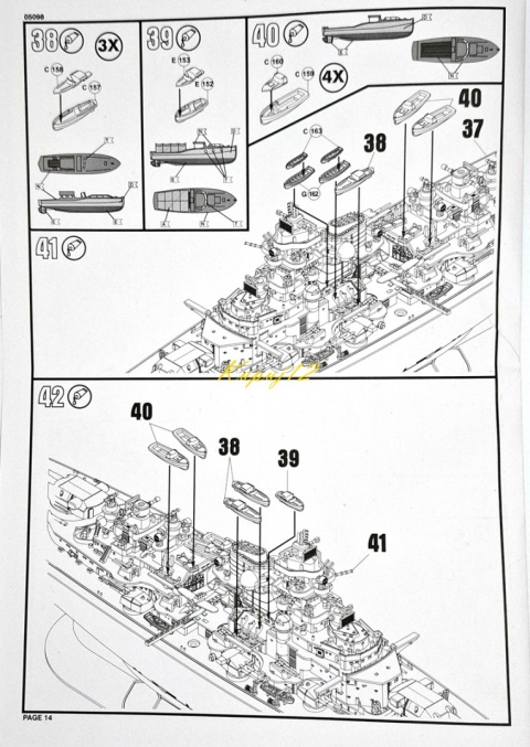 OKRĘT, niemiecki pancernik , Bismarck skala 1:700+ zestaw farb modelarskich z fabą podkładową....