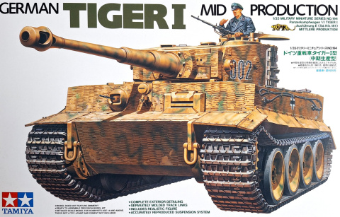 MODEL niemieckiego czołgu Tiger I mid produktion, Tamiya Skala 1:35 35194 MODEL niemieckiego czołgu Tiger I mid produktion, Tamiya Skala 1:35 35194