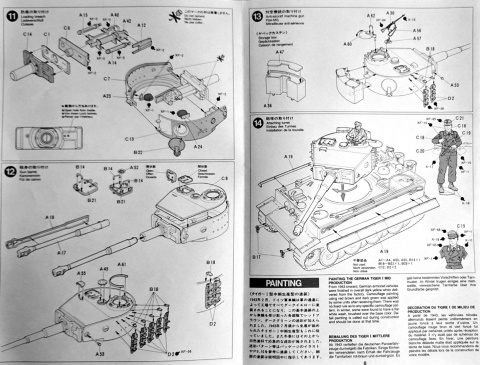 MODEL niemieckiego czołgu Tiger I mid produktion, Tamiya Skala 1:35 35194 MODEL niemieckiego czołgu Tiger I mid produktion, Tamiya Skala 1:35 35194