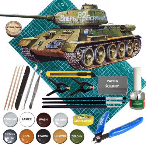 MODEL T-34/85 radziecki czołg Zvezda Skala 1:72 5039 MODEL T-34/85 radziecki czołg Zvezda Skala 1:72 5039