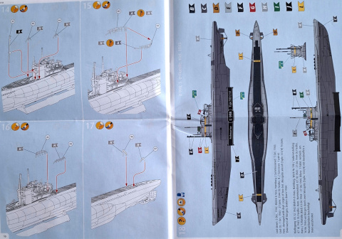 MODEL niemiecki okręt podwodny U-Boot TYPE VII C/41 skala 1:350 + zestaw farb modelarskich z fabą podkładową.... MODEL niemiecki okręt podwodny U-Boot TYPE VII C/41 skala 1:350 + zestaw farb modelarskich z fabą podkładową....